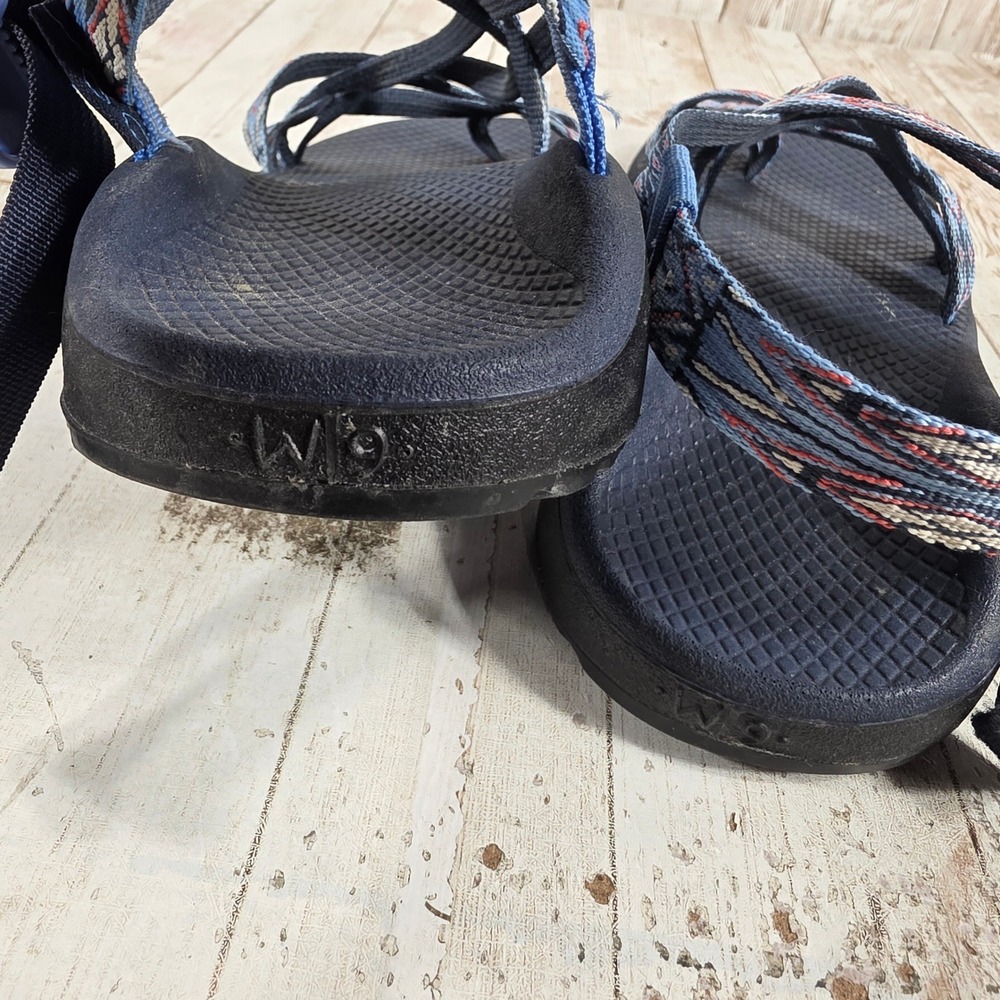Chaco Women's Multicolor Strappy Sandals - Blue/Black - Picture 4 of 6